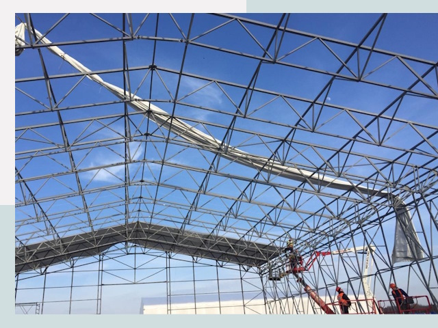 Шатровые ангары от 618 руб. в Владикавказе и Северной осетии