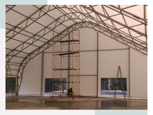 Шатровые ангары в Владикавказе